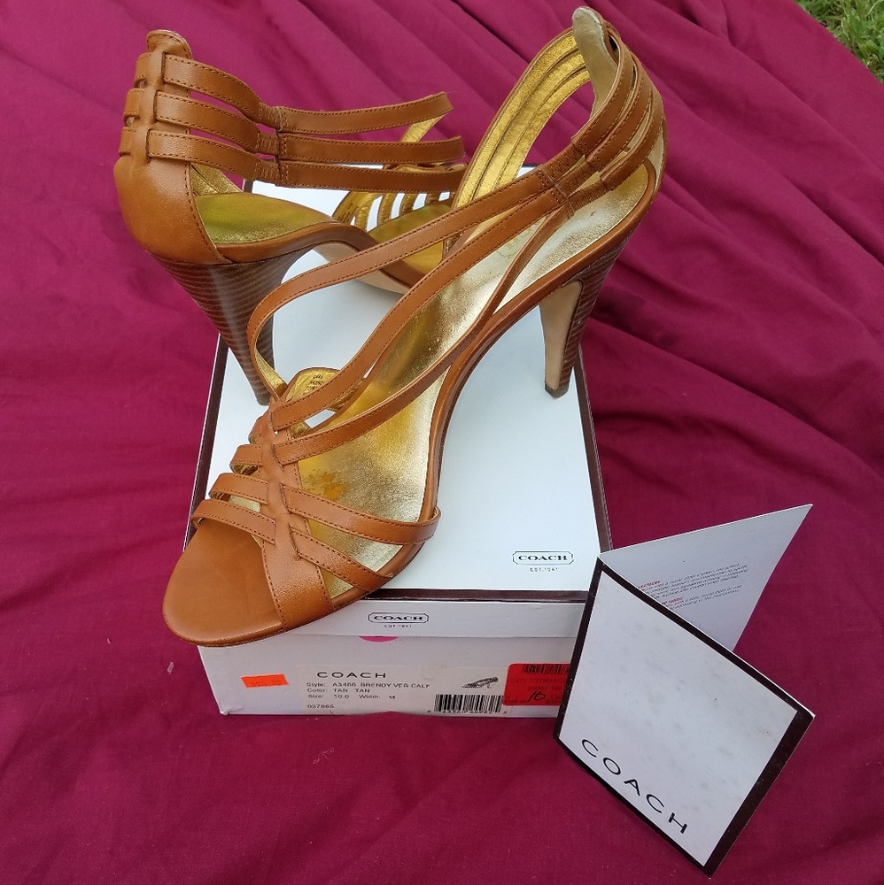 Size 10 Coach sandals only worn a handful of times